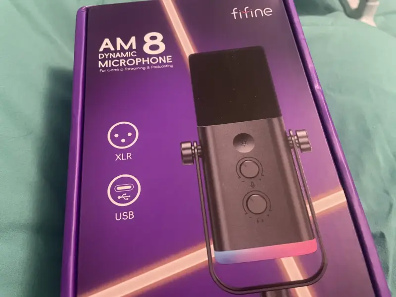 SELLADO Micrófono AM8 Ampligame USB y XLR Fifine - 4
