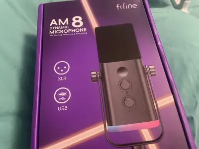 SELLADO Micrófono AM8 Ampligame USB y XLR Fifine - miniatura 4