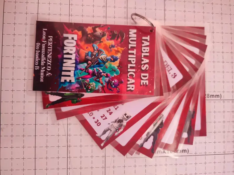 Tablas de multiplicar laminadas - 2