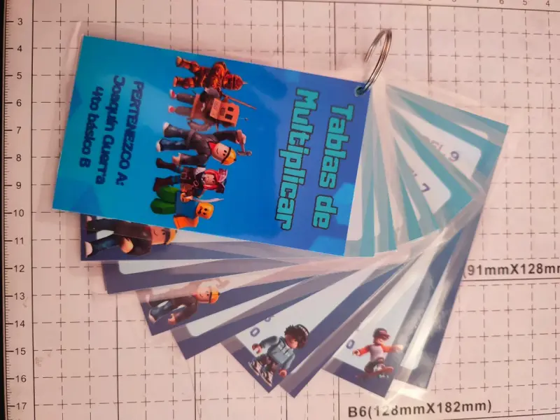 Tablas de multiplicar laminadas - 3