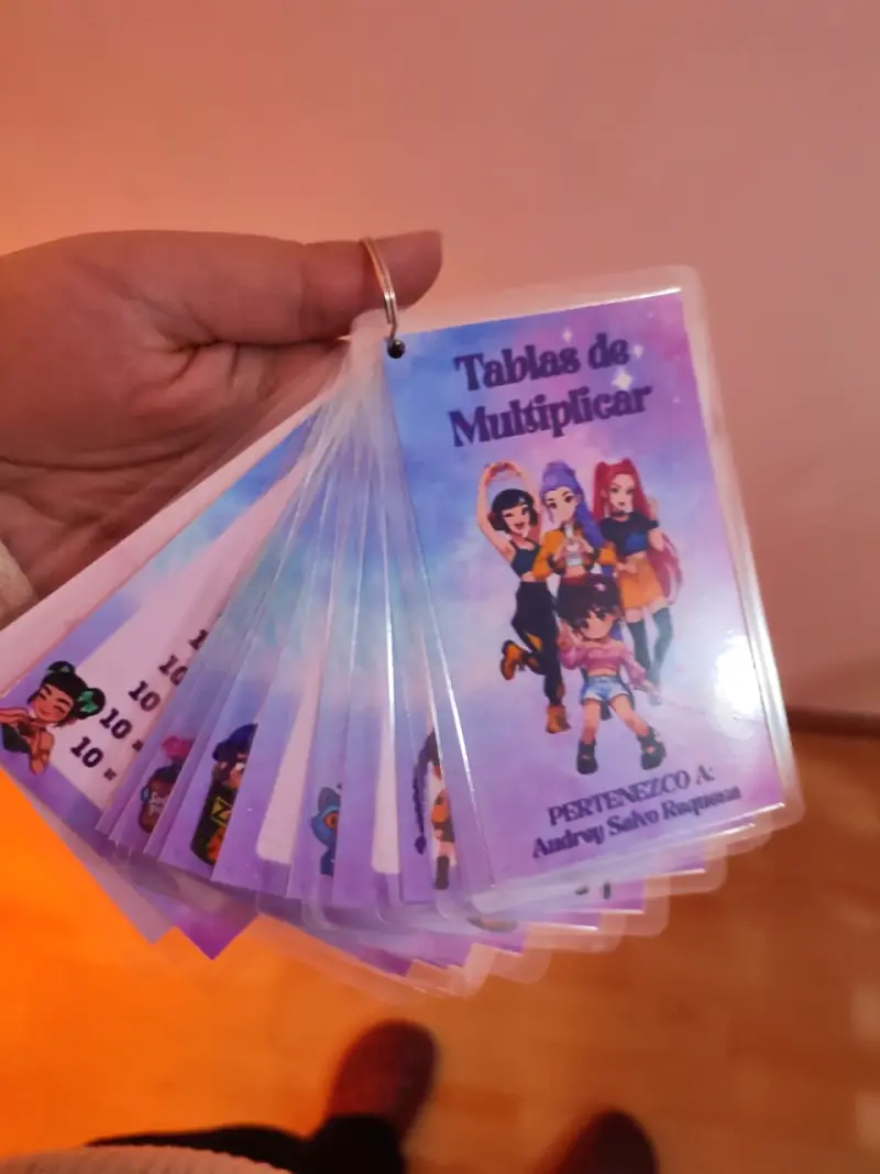 Tablas de multiplicar laminadas - 5