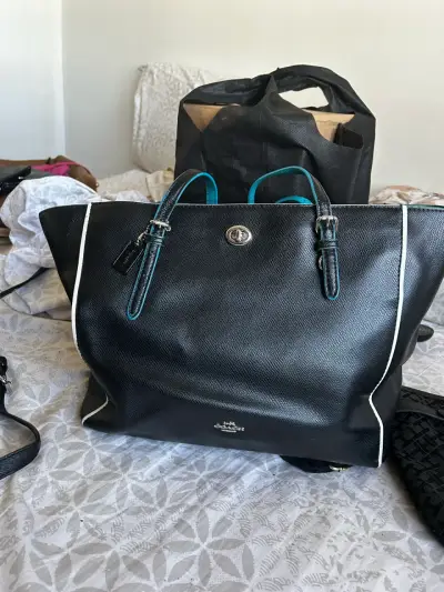 Bolso negro Coach - miniatura 2