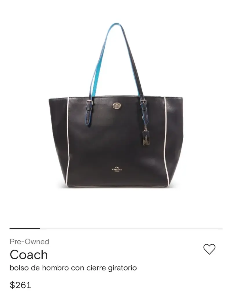 Bolso negro Coach - 3