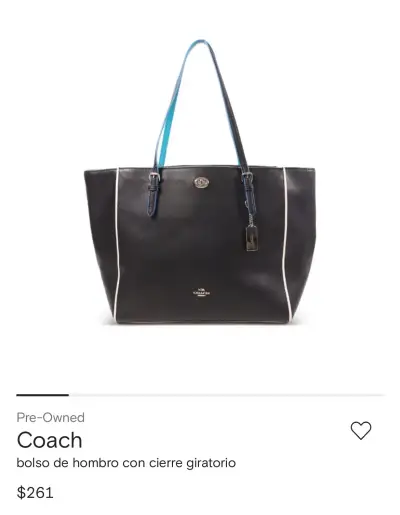 Bolso negro Coach - miniatura 3