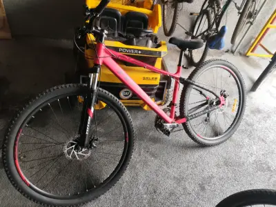 Bicicleta montaña roja - miniatura 2