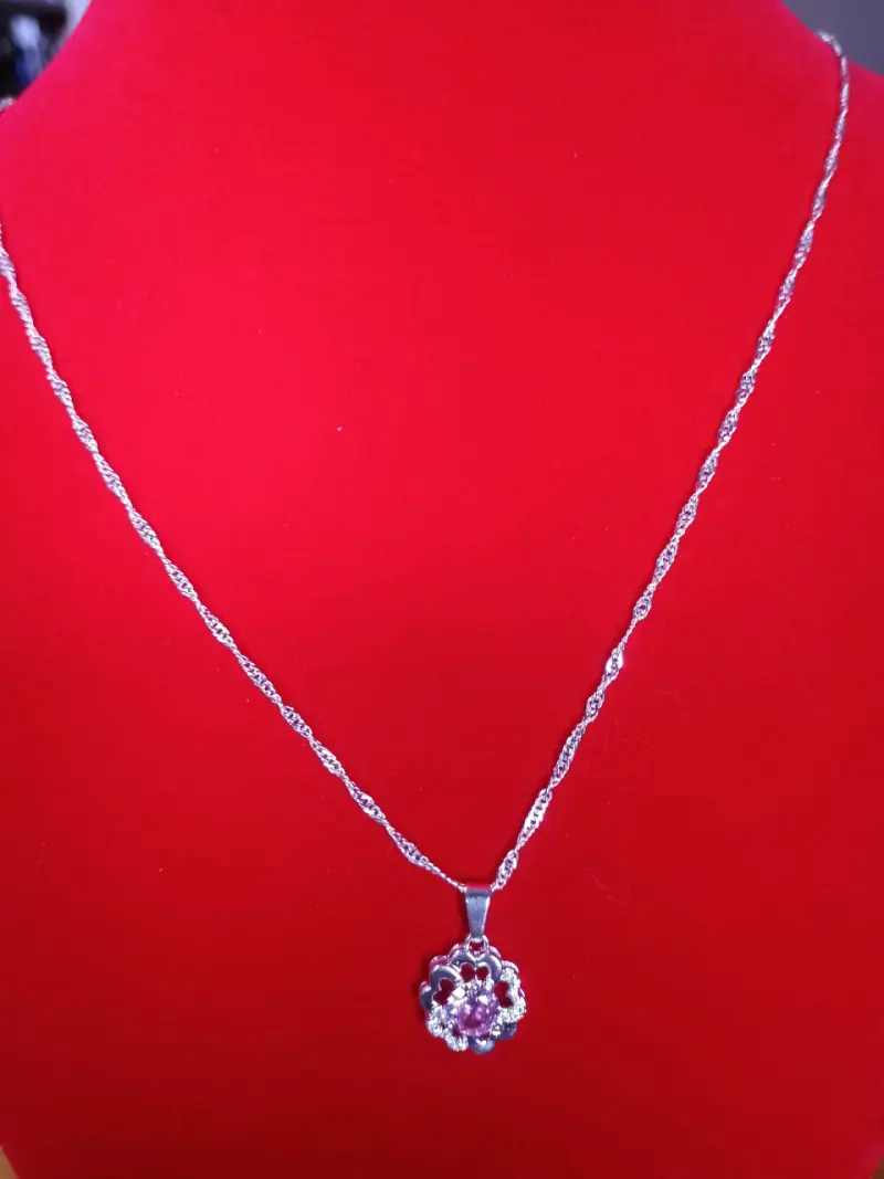 Cadenas de plata con diferentes dijes - 2