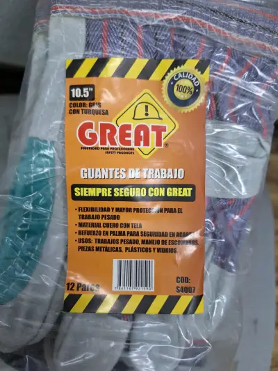 Guantes de trabajo reforzados 12 und - miniatura 4
