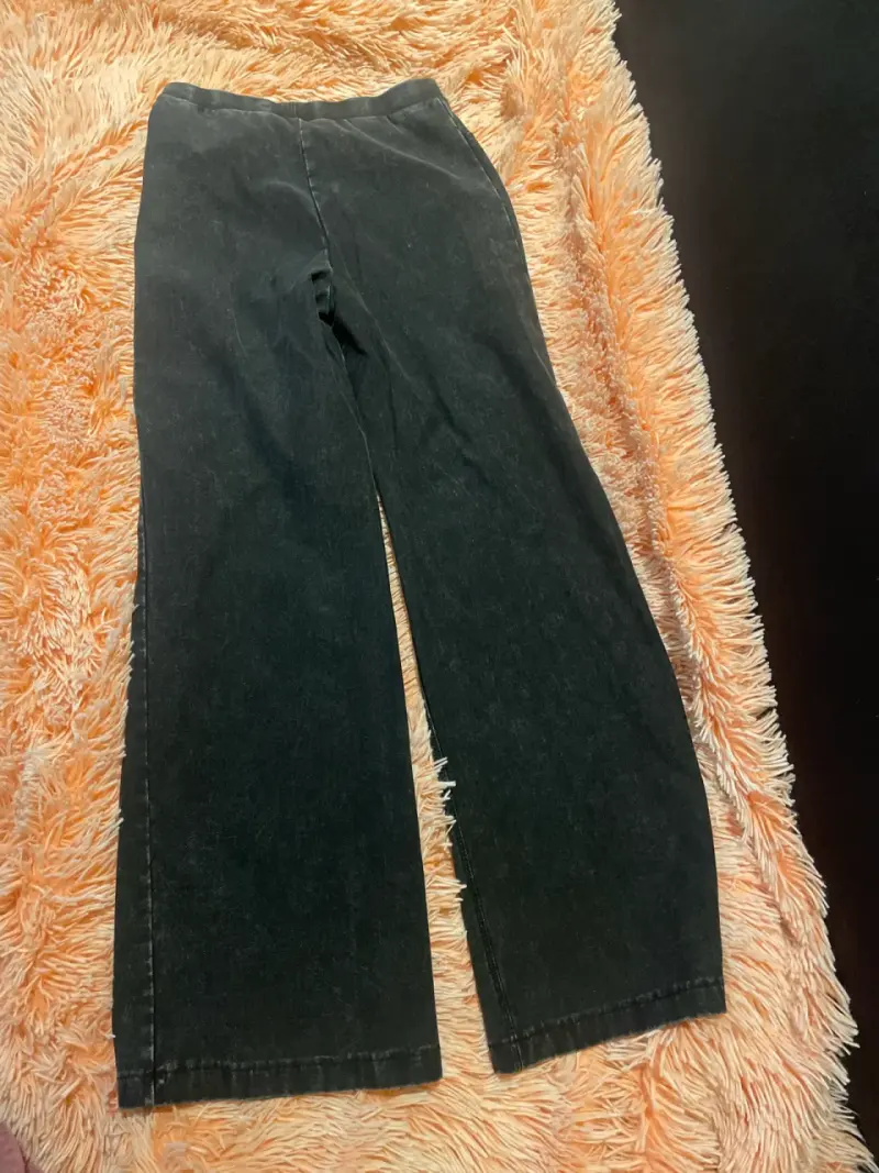 Pantalones jeans negros con detalle niña - 5