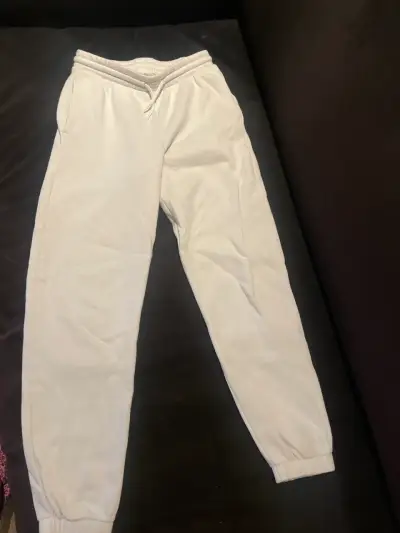 Pantalones de buzo blancos niña - miniatura 1