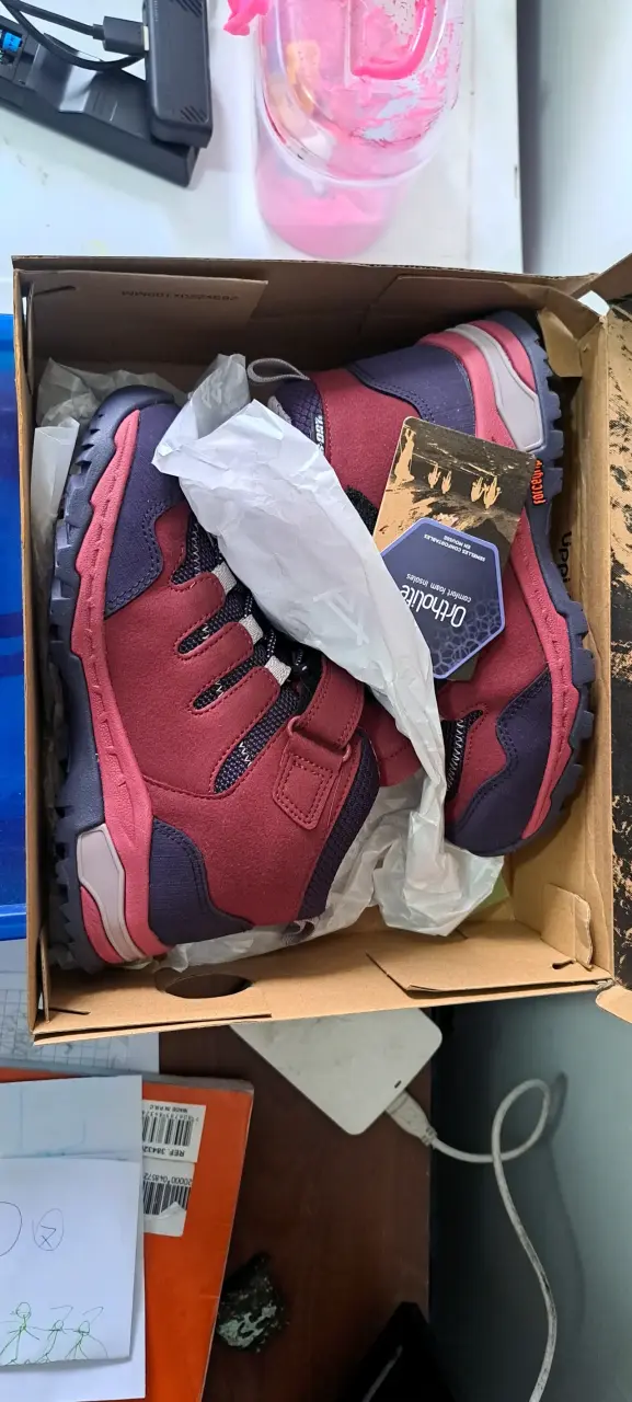 Botines outdoor burdeos Uppi - 2