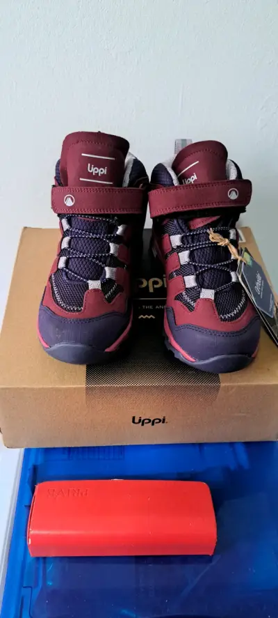 Botines outdoor burdeos Uppi - miniatura 3