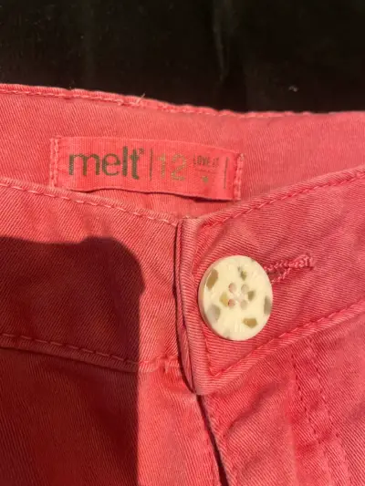 Pantalones rosados de pierna ancha niña - miniatura 2