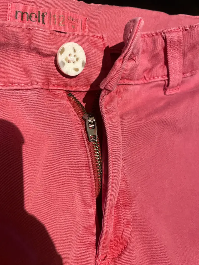 Pantalones rosados de pierna ancha niña - 3