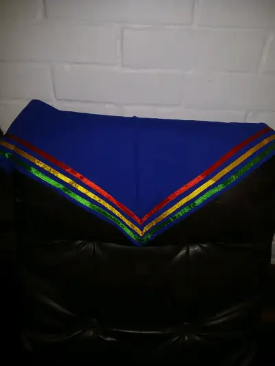 Sombrero azul con cinta colorida talla 10 - miniatura 2