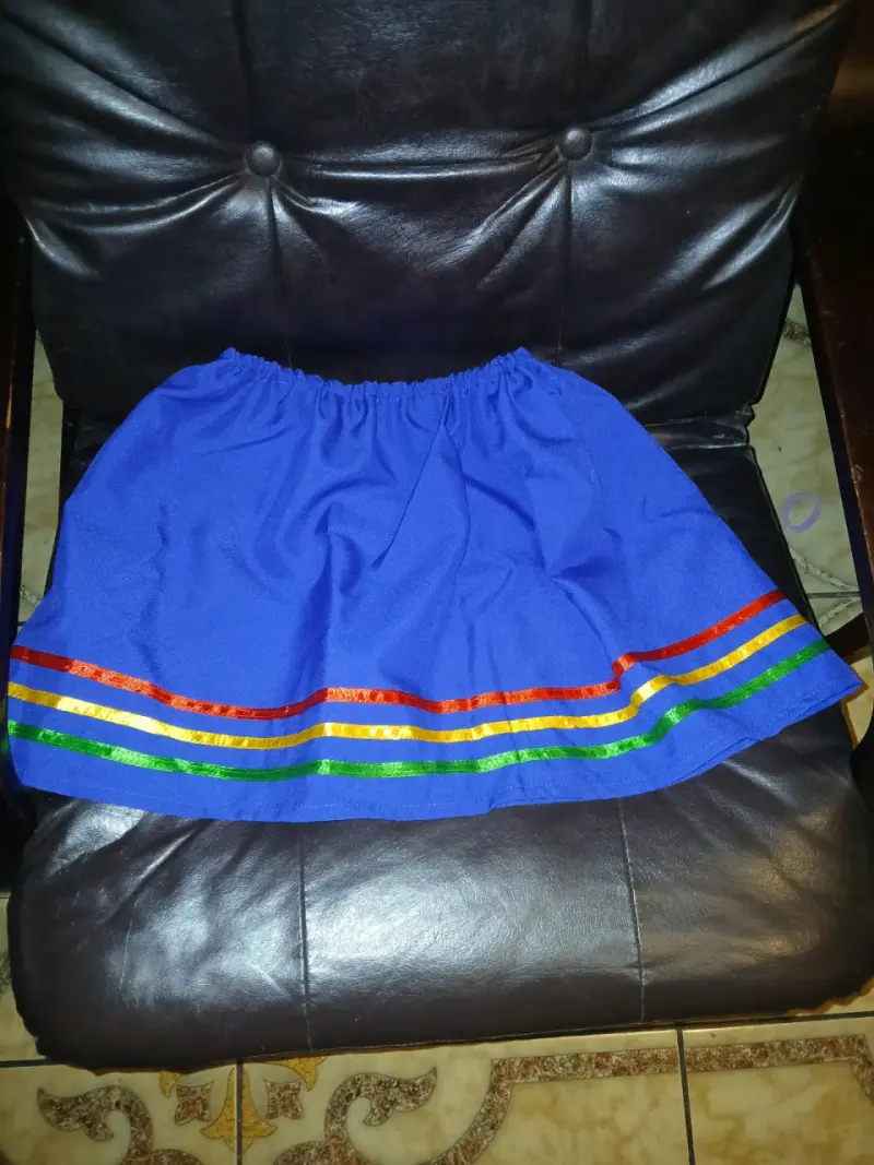 Sombrero azul con cinta colorida talla 10 - 3