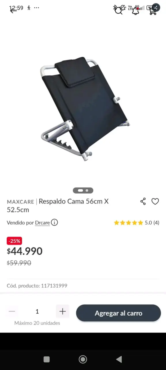 Respaldo de cama Maxcare - 2