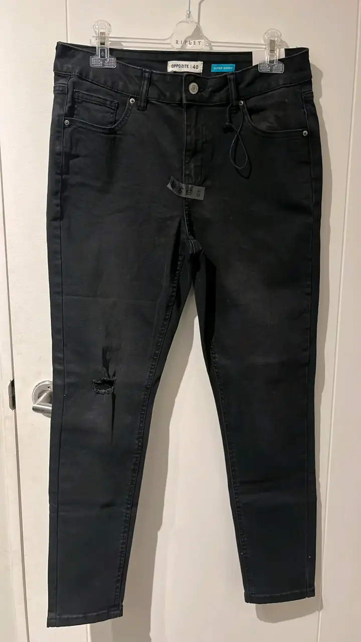 Jeans azules desgastados mujer - 5