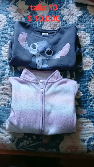 Polerón Stitch y polar lila talla 10 - miniatura 1
