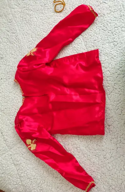 Conjunto de traje rojo para la diablada - miniatura 2