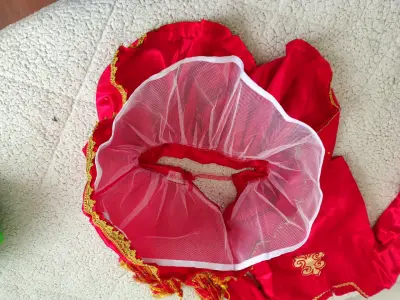 Conjunto de traje rojo para la diablada - miniatura 3