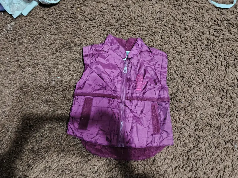 Chaqueta infantil azul con capucha - 4