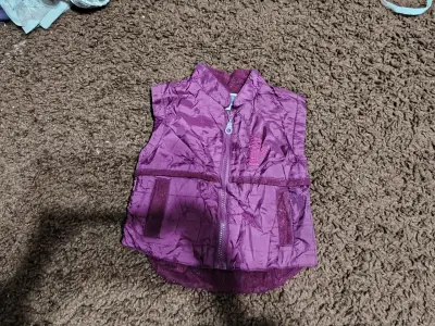 Chaqueta infantil azul con capucha - miniatura 4