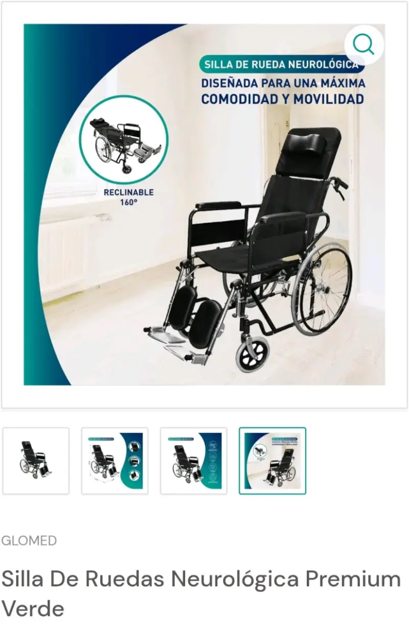 Silla de ruedas neurológica premium Glomed - 6