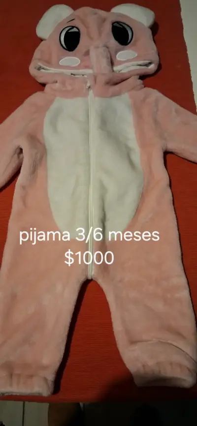 Pijama rosado bebé 3-6 meses - miniatura 1