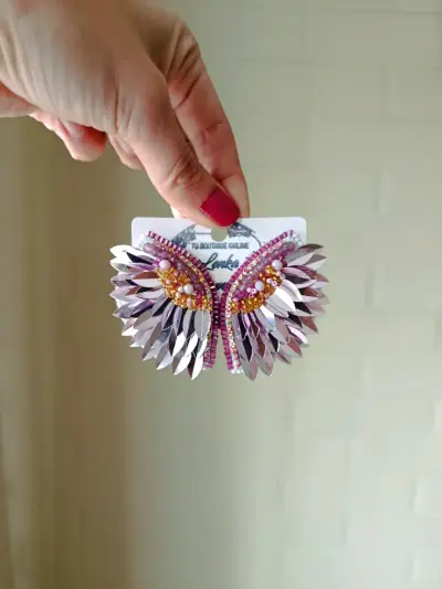 Aros alas de mariposa - miniatura 1