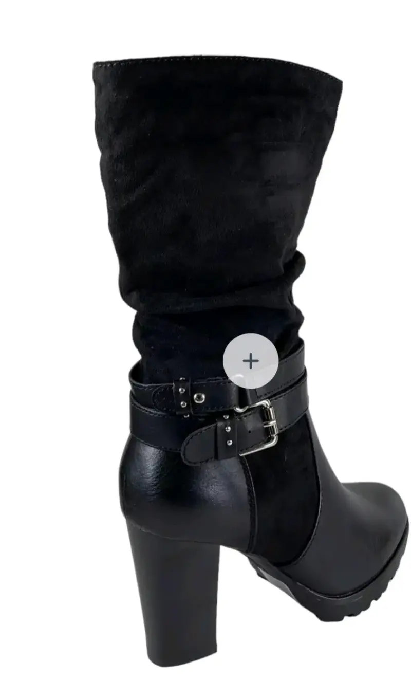Botas negras con forro interior vía uno - 2
