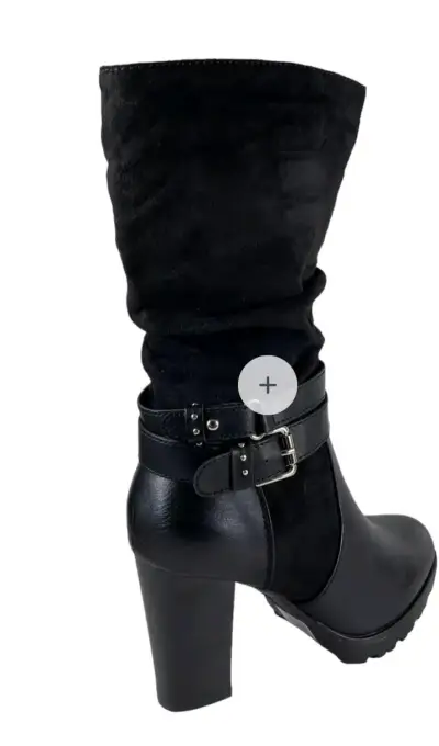 Botas negras con forro interior vía uno - miniatura 2