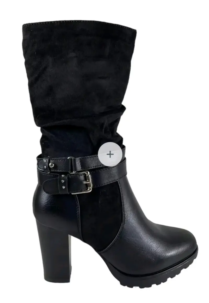 Botas negras con forro interior vía uno - 3