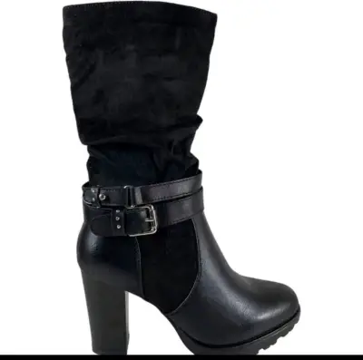 Botas negras con forro interior vía uno - miniatura 4