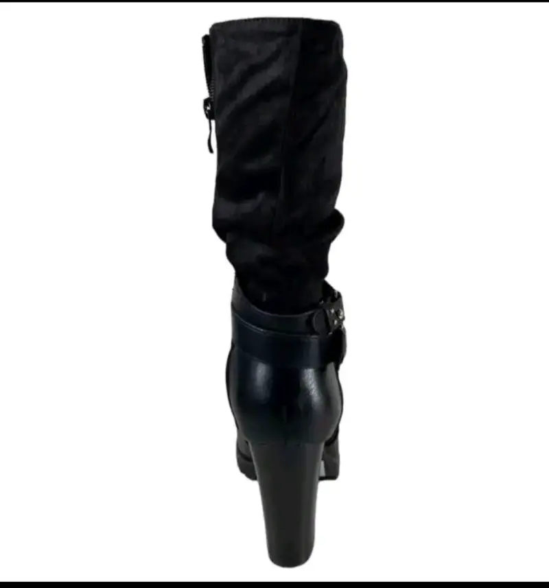 Botas negras con forro interior vía uno - 6