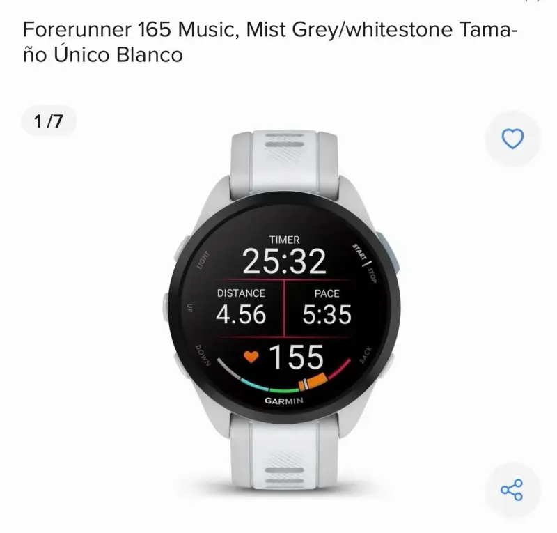 Reloj Garmin Forerunner 165 Music blanco - 4
