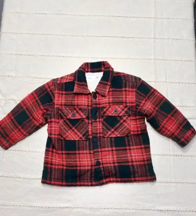 Chaqueta infantil a cuadros - miniatura 1