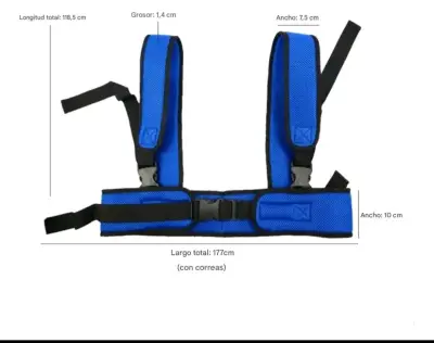 Cinturon de seguridad para silla de ruedas adulto - miniatura 3