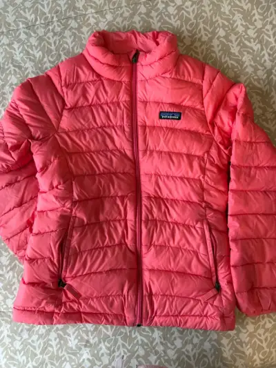 Chaqueta niña rosada Patagonia - miniatura 1