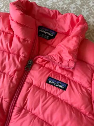 Chaqueta niña rosada Patagonia - miniatura 2