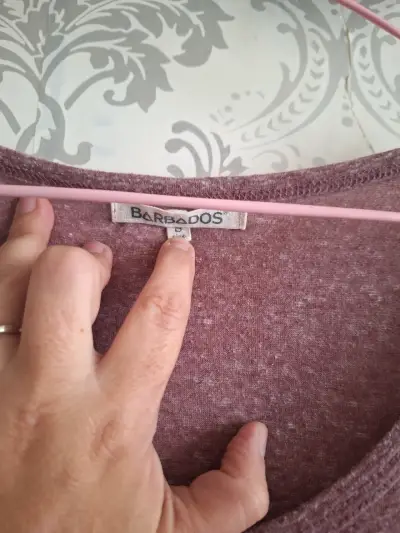 Polera manga larga rosa floral - miniatura 2