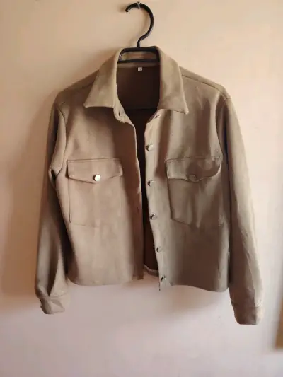 Chaqueta beige mujer talla SM - miniatura 1