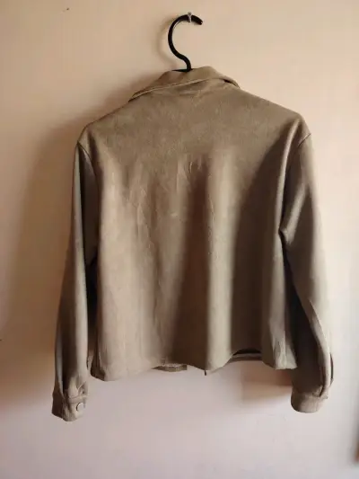 Chaqueta beige mujer talla SM - miniatura 2