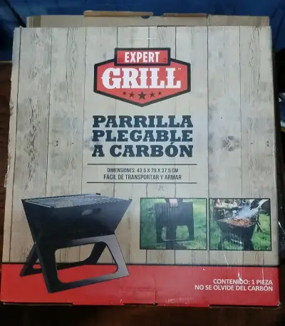 Parrilla plegable a carbón - miniatura 2