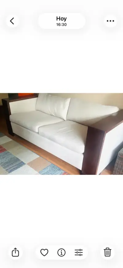 Sofá blanco moderno de Moro - miniatura 1