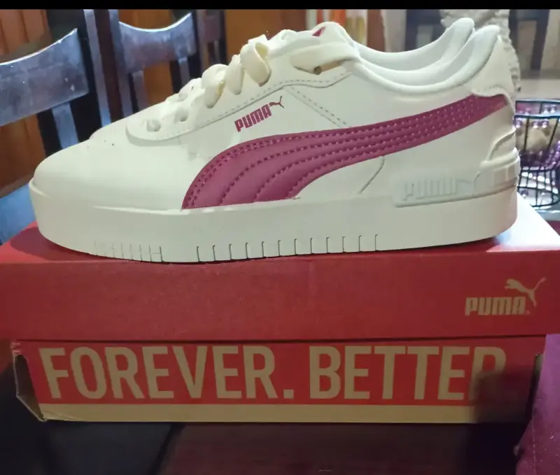 Zapatillas Puma blancas y rosadas - 2