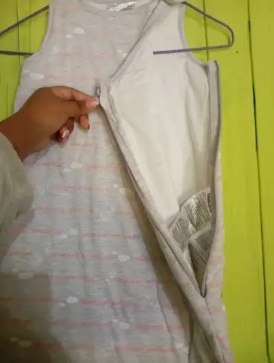 Saco de dormir para bebé gris - miniatura 2