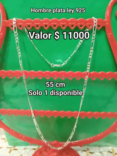 Cadena hombre plata ley 925 - miniatura 1