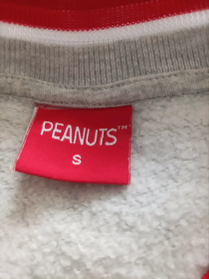 Polerón Peanuts gris con rojo NY - 2