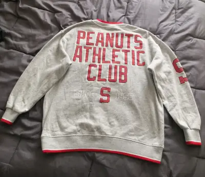 Polerón Peanuts gris con rojo NY - miniatura 3