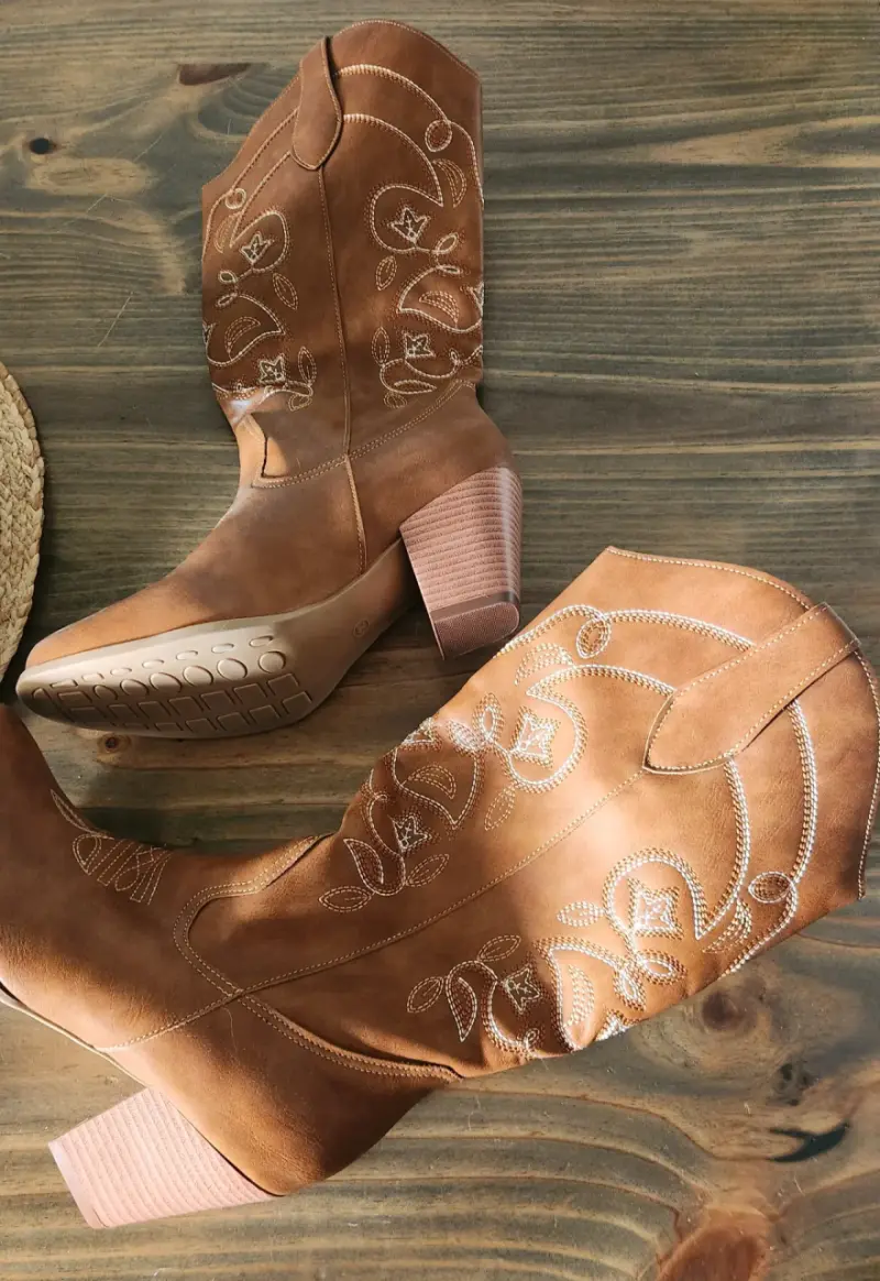 Botas vaqueras marrones - 3